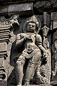 Prambanan - Candi Lara Jonggrang, deities sculpted on the body of the temple 